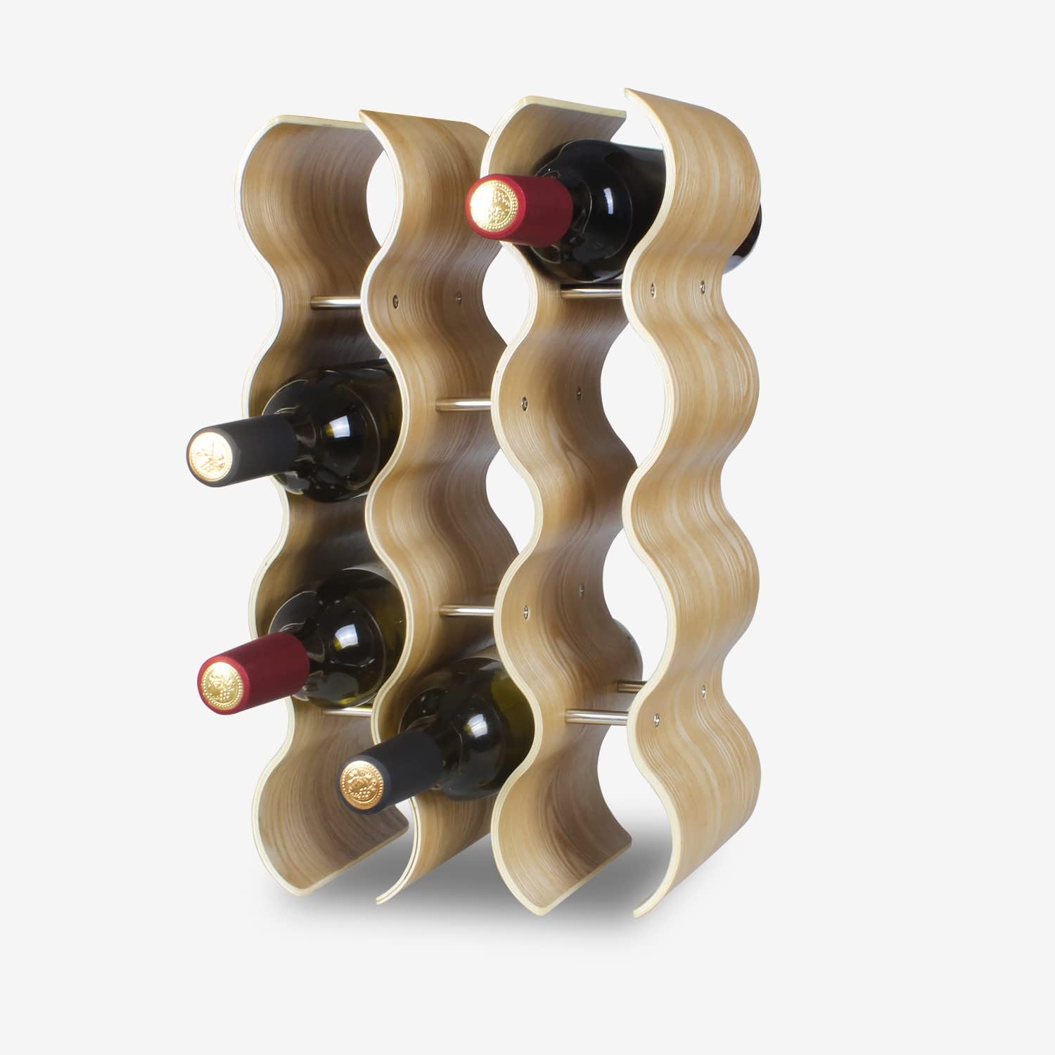 14 Bottles Wine Racks Countertop 5