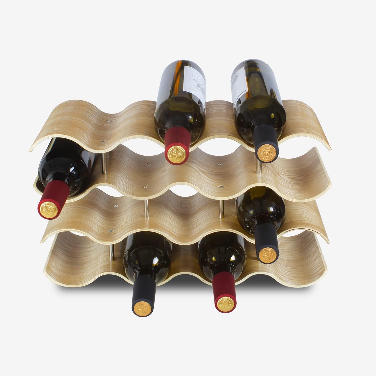 14 Bottles Wine Racks Countertop 6
