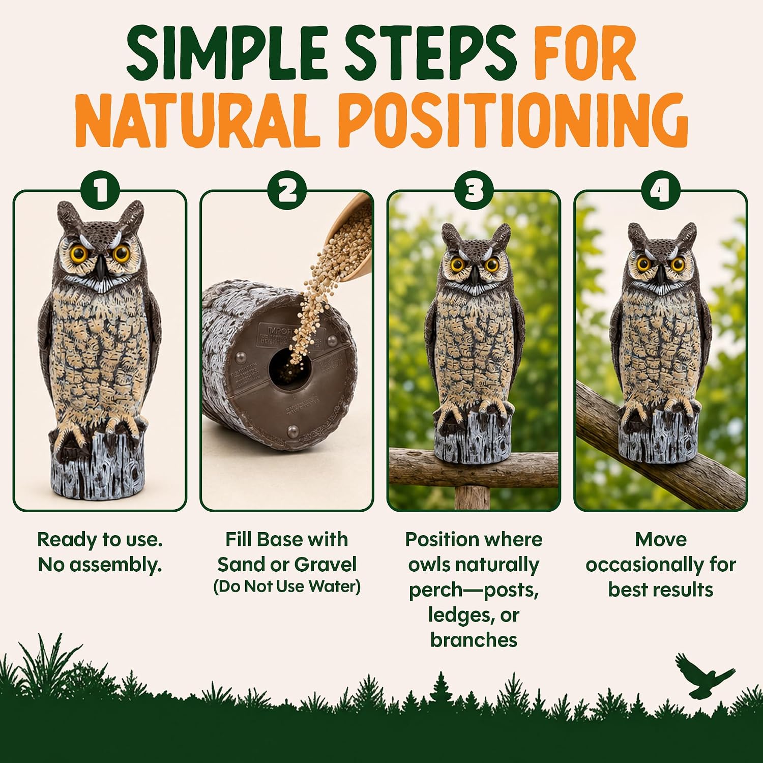 Dalen Lifelike Great Horned Owl Decoy7