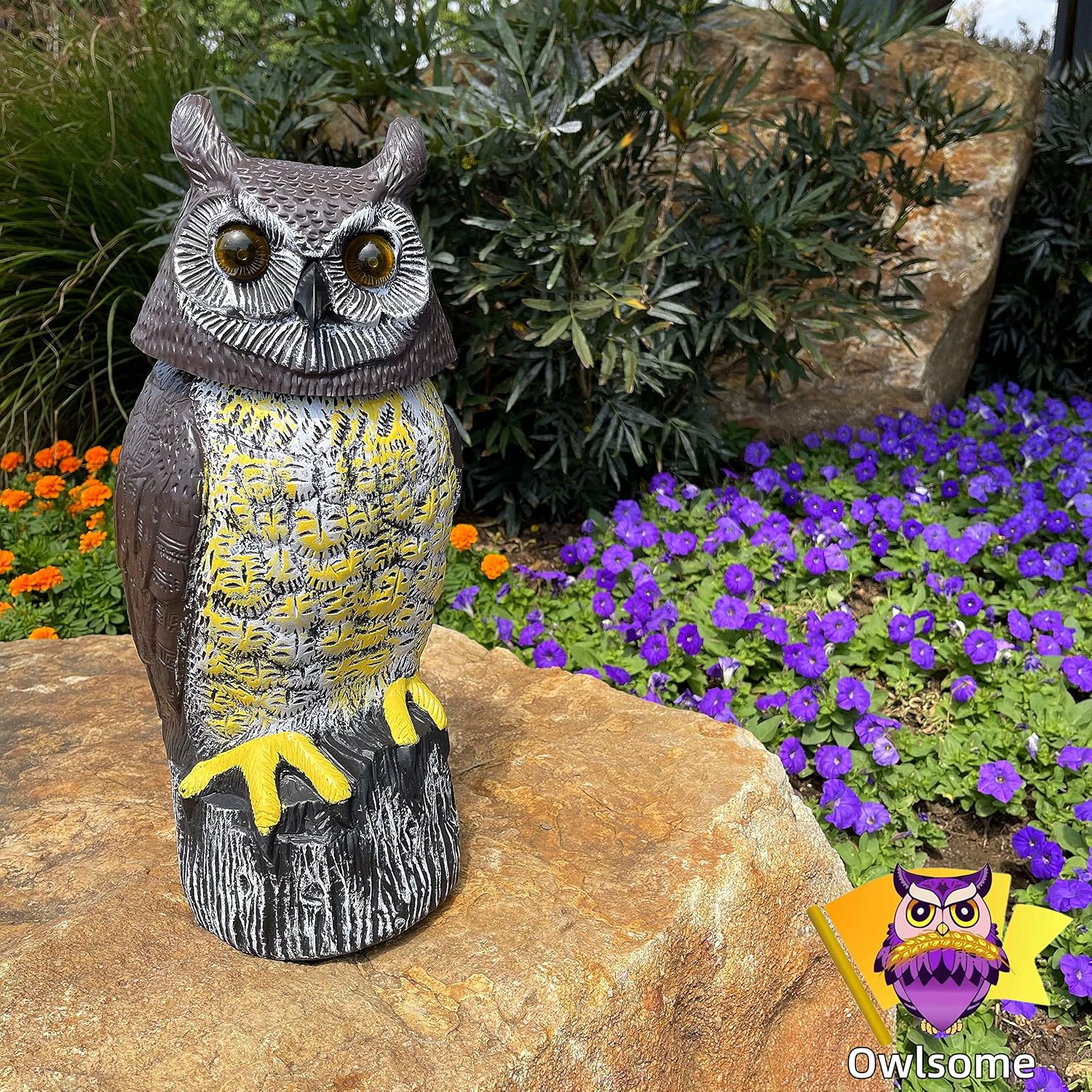 Owlsome Solar Owl with Glowing Eyes4