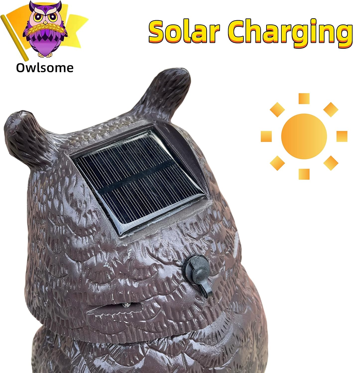 Owlsome Solar Owl with Glowing Eyes5