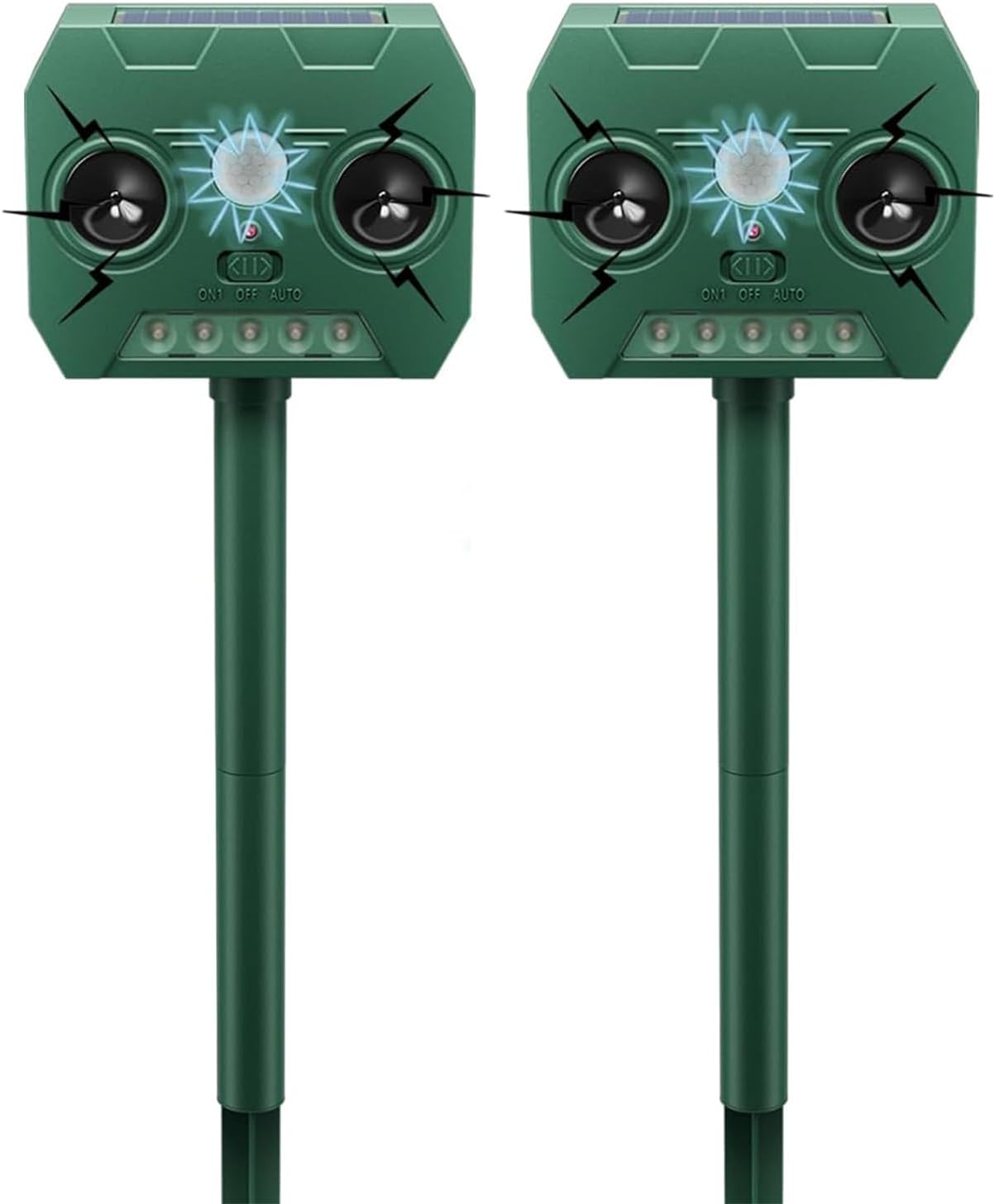 Solar Ultrasonic Animal Repellent 2 Pack1