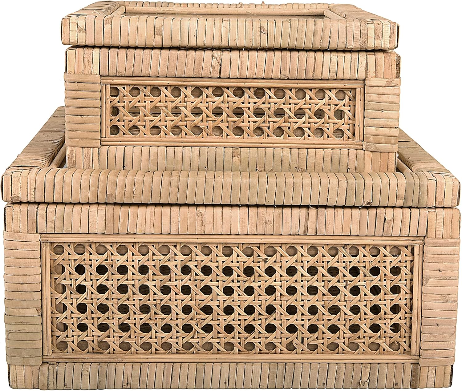 Square Woven Rattan Boxes